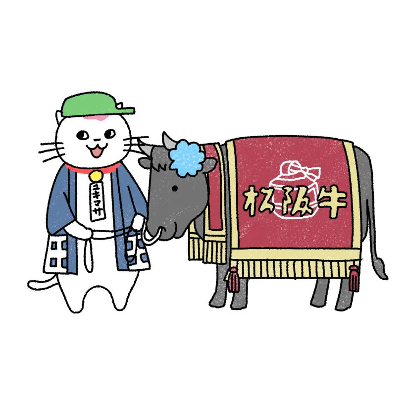 ユキマサくんと松阪牛（三重県）